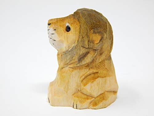 Lion figurinski ukras drveta Kip Wall Art King Minijatura isklesana mala životinja životinja