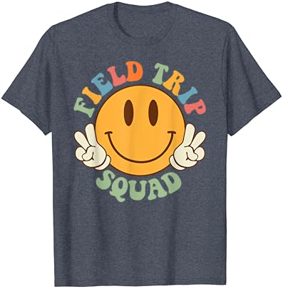 Majica za izlet sa hipi osmehom lica na terenu Groovy Field Day 2023