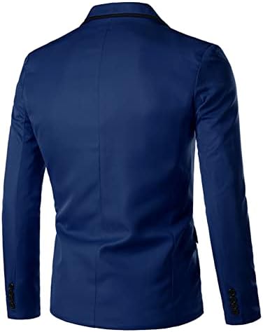 Muška jakna slim fit lagana odijelo One tipka LEAL Slim Fit Business Blazer Casual Ležerne vjenčanice Sportski