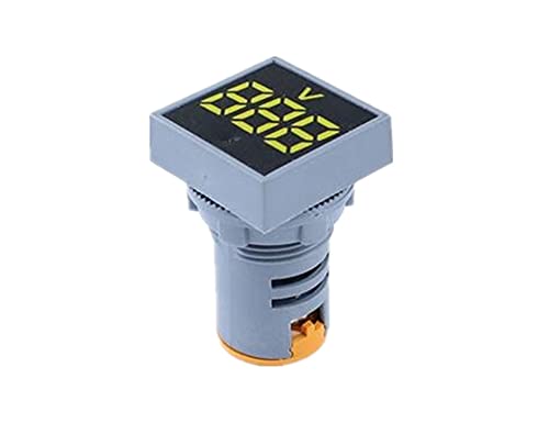 Fehauk 22mm Mini digitalni voltmetar kvadrat AC 20-500V Volt tester za ispitivanje napona Merač LED lampica LED