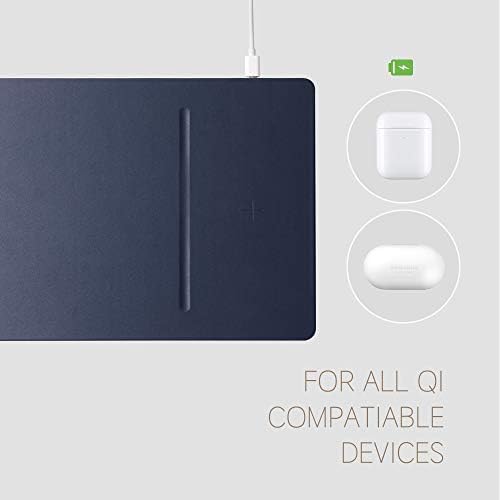POUT-H3 PRO Qi podloga za miš za bežično punjenje za MacBook, Laptop i stol-punjenje iPhonea, Airpods, Samsung