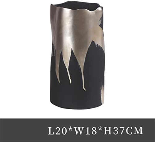 SDGH Curve u obliku vaze u obliku vaze Klub Art Deco stil crno-bijeli prugasti cvjetni aranžman