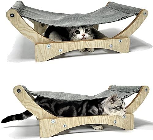 HeyKitten udobna viseća mreža za mačke & amp ;18 Super čvrst Stativ za mačke za grebanje s Visećom plišanom