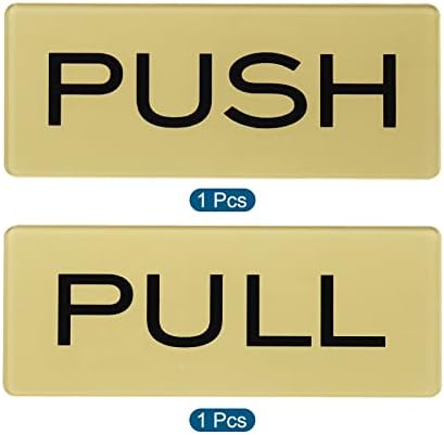 Patikil Push Povucite znak vrata, 2 pakovanja samoljepljivi pravokutni akrilni naljepnica za zid za naljepnicu