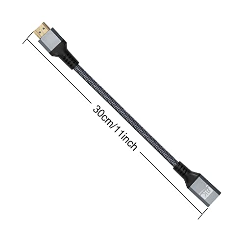 Gintooyun 8K HDMI produžni kabel, HDMI 2,1 muški do ženskog konektora kabl, 8K 60Hz HD HDMI produžni