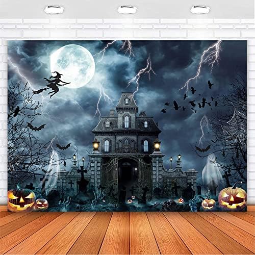 Avezano Halloween pozadina za fotografiju horor Moon Night Ghost Scary Jack O'lantern pozadina