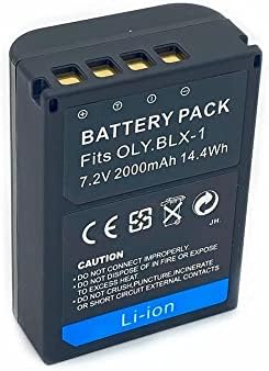 7xinbox 7.2v 2000mAh BLX-1 BLX1 punjiva baterija za punjivu bateriju kompatibilna s Olympus OM