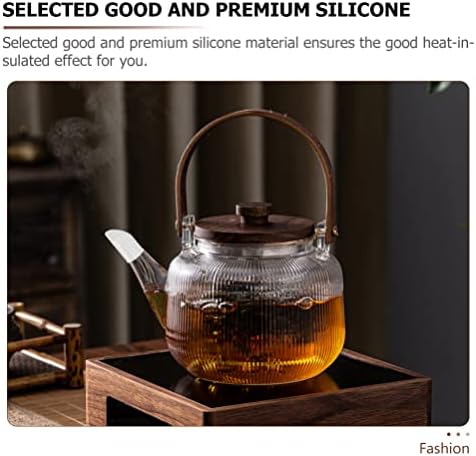 Kihvoe 3pcs silikonski čajnik sa rukavima rukava bez papira bez curenja čipke za pucanje čajnika