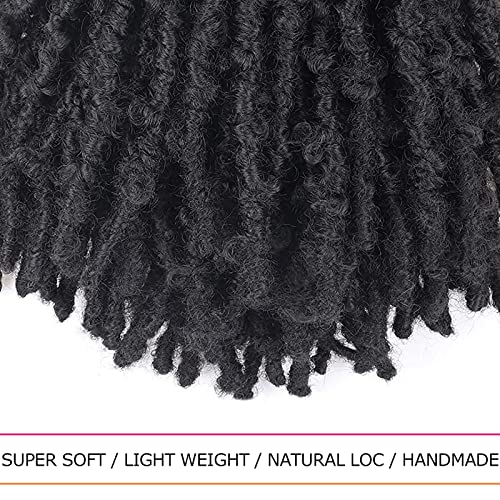 ToyoTress Leptir Locs Crochet Hair - 10 inčni 8 kom. Prethodne upletene kukičane pletenice Pred-petlje