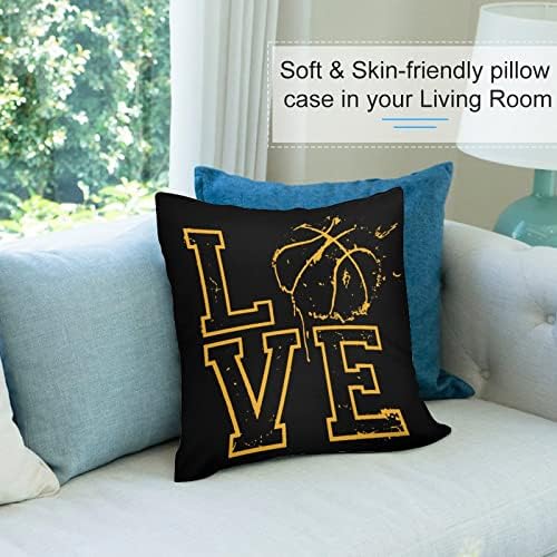 Ljubavni košarkaški jastuk na poklopcu set 2 kauča za kauču za kauč kauč na kauču na kauču, dekorativni