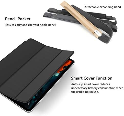 Patchworks Purecover futrola za 2019. iPad 10.2 inč [Smart Cover] Slim PC [Pocket za olovke] [Multi Angel