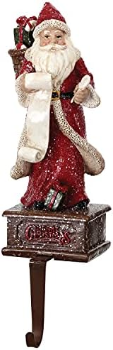 Jedan odmorski način 12,5-inčni vintage santa za provjeru Santa Merry Božićni ponderirani držač za