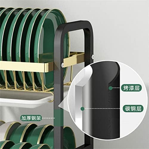 Sjydq Kuhinjski ugljenični čelični čelični zdjeli i stalak za spremanje za skladištenje i štapići za sjeckanje