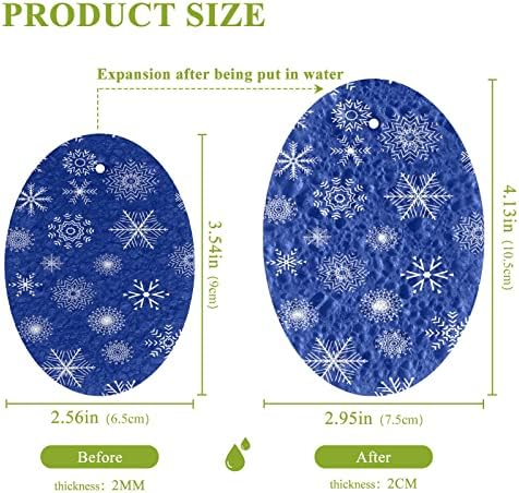 Maoblyr plava snijega Spužva za čišćenje kuhinje, bez ogrebotine dvostrana spužva za pranje posuđa za kuhinju