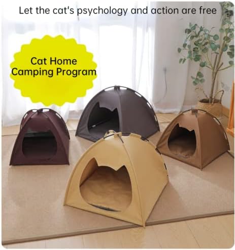 SSDHUA Cat šator od čistog pamučnog platna šator za mačke kuća za mačke gnijezdo odvojivi šator za mačke