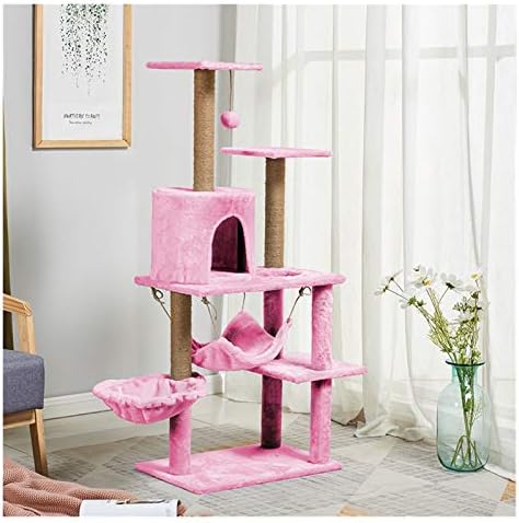 WANGLUKANG Cat Tower stan za kućne ljubimce igra Rookie Comfort Habitat Furniture ogreban Mačić