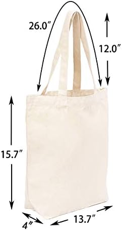KERAYZE platnene torbe teške torbe od prirodnog platna s dugim ručkama torbe za namirnice