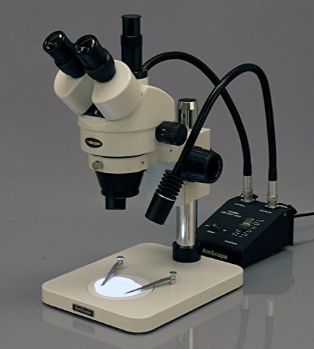 Amscope SM-1T-L6W Profesionalni trinokularni mikroskop zumiranja, vijuga, 7x-45x uvećanje, 0,7x-4,5x zumiranje,