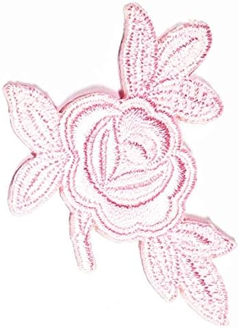 Parita mini cvijeće Patch prekrasan cvijeće Srebrno ruža SEW Gvožđe na apliciranom rukom polo majica prsluk prsluk