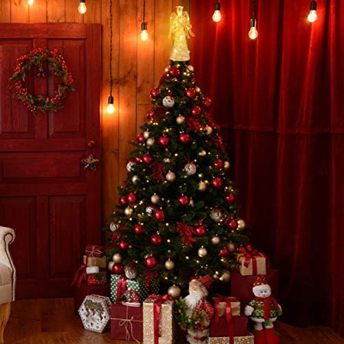 ABOOFAN Exquisite Angel Božićno ukrašavanje stabla LED treetopTopper Charming Angel Bather Harming Angel Christmas Decor za zabavu Oprema za ukrašavanje