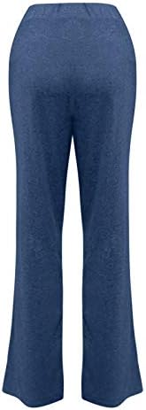 MIASHUI ženske rastezljive pantalone sa ravnim nogama mode Wome Casual pantalone pantalone za