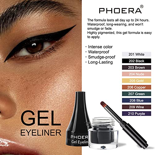 Go Ho Matte kremasti crni gel za oči, kremasti Eyeliner Makeup, Smooth High pigmentirani mat Gel za šminkanje
