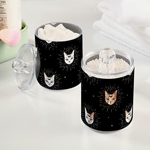 Cat Moon Night Holder Worder kupaonske posude sa poklopcima Postavite pamučnu kugličnu ploču držač okruglih