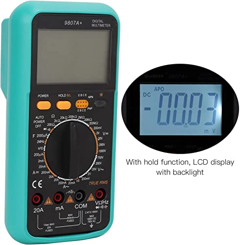 Gooffy naponski metar, ručni visoko preciznost LCD multimetar pozadinsko osvjetljenje zvučnog laganog alarma