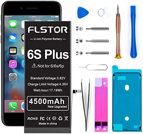 FLSTOR 4500mAh baterija za iPhone 6S Plus, 2022 nova nadogradnja 0 ciklusa zamjena baterije za