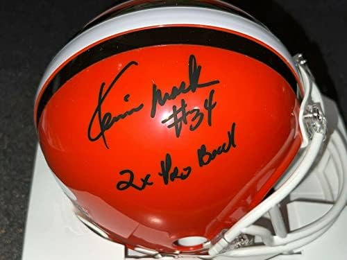 Kevin Mack Cleveland Browns 2 X Pro Bowl Jsa autentifikovani potpisani mini kacige sa autogramom NFL Mini