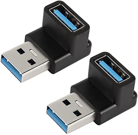 Qiannenon 90 stupnjev USB 3.1 Adapter USB A mužjak do ženskog desnog kutnog ugla 10Gbps USB tip A 3.1 Pretvarač