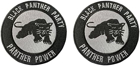 2pcs crna panther vezena patch gvožđa na logotipu Vest jakne poklopac kapuljača ruksak patch