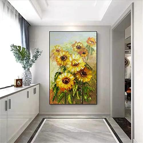 YFQHDD suncokretovo slikarstvo velike veličine ručno oslikano ulje bez okvira bez platnenog zidnog dekora