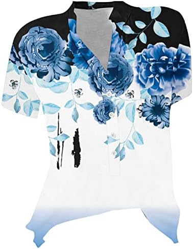Ženski pamuk Osnovni izrez za vrat Crop kratki rukav Topsnice bluze Moda 2023nice bluze Moda 2023