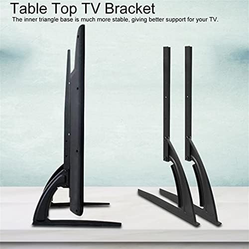 TBiiexfl Crni metalni čelični nosač za 14-42inch ravni LED LCD screen TV TV stol za radnu površinu gornji