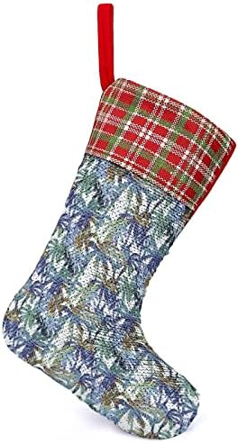 Tropički ljetni palmini božićni praznici Čarape Reverzibilna boja Promjena čarobnog zaliha za Xmas Tree