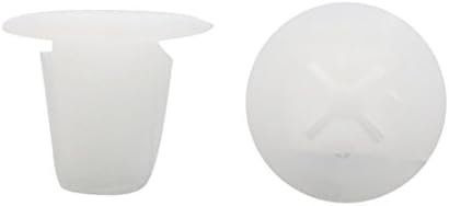 UXCell 20pcs Bijeli auto guriv tipovi odbojnika panela za branik plastični zakovica 11 x 10 mm rupa