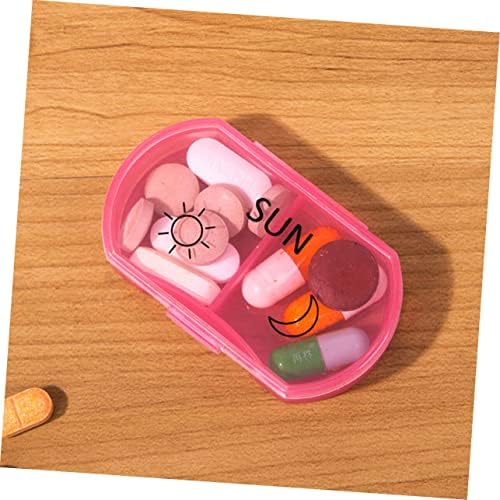 Healeved 7 kutija držač putnih pilula plastična kutija za organizatore Mini kutija za pilule Planer lijek podsjetnik