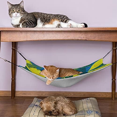 Krevet za mačke sa limunskom prugom, viseća mreža za kućne ljubimce, prozračna viseća garnitura za mačje štene,