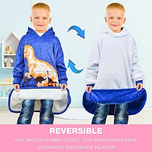 Sylfairy pokrivačica za djecu dukserice pokrivač prevelika nosivost jednorog pokrivač Sherpa s kapuljačom s kapuljačom