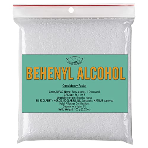 Behenil alkohol - 3,52 oz | 100 g - vezivo - povećavajući viskoznost, kontrolni agent - Emollient - Emulsion