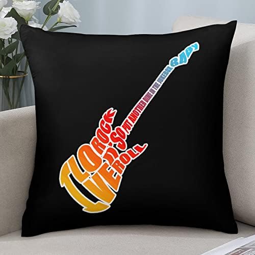 Rock n 'roll gitara kvadratni jastuk od poliesterskih jastuka navlake bacaju jastuk za poklopce