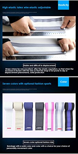 Azbuy Sportski omotači - elastična kompresijska zavoja za zavoj za bande za košarku, trčanje, tenis, poprečni