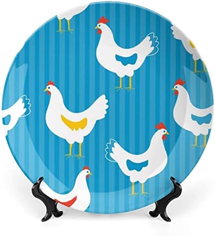 Funny Chickencustom FOTO BEST Kina Dekorativna ploča ličnost Keramička ploča za večeru za žene Muškarci Pokloni
