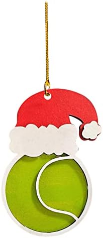 Božićni kuglica Sports Drveni božićni privjesci s zabavnim božićnim ukrasima perla Garland s vrpcom