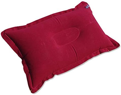 Topbathy ergonomski jastuk na napuhavanje sive napuhavanje jastuk od putne tkanine prijenosni za
