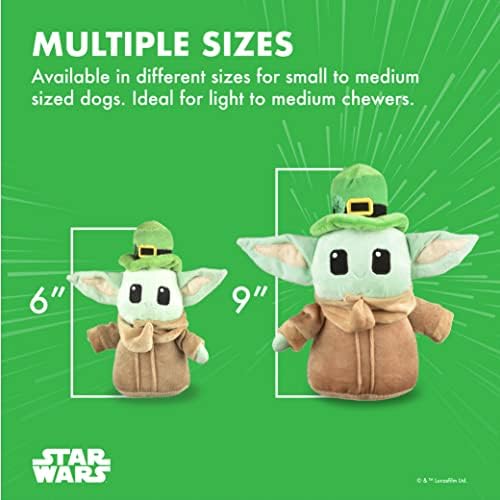 Star Wars St Patty's 9 Grogu Leprechaun Squeaker PET igračka | Dan igračaka St. Patrick The The The
