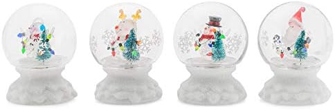 5stars N & R LED Rudolph sa blistavom bazom zimska bijela 5 x 4 akrilne božićne kupole