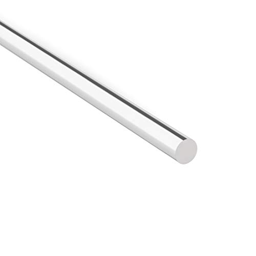 Uxcell akrilna okrugla šipka, bistra, prečnika 1/4 inča dužine 10 inča, čvrsta plastična PMMA šipka