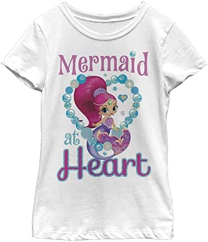 Nickelodeon Shimmer and Shine Mermaid at Heart Girls kratki rukav Tee Shirt